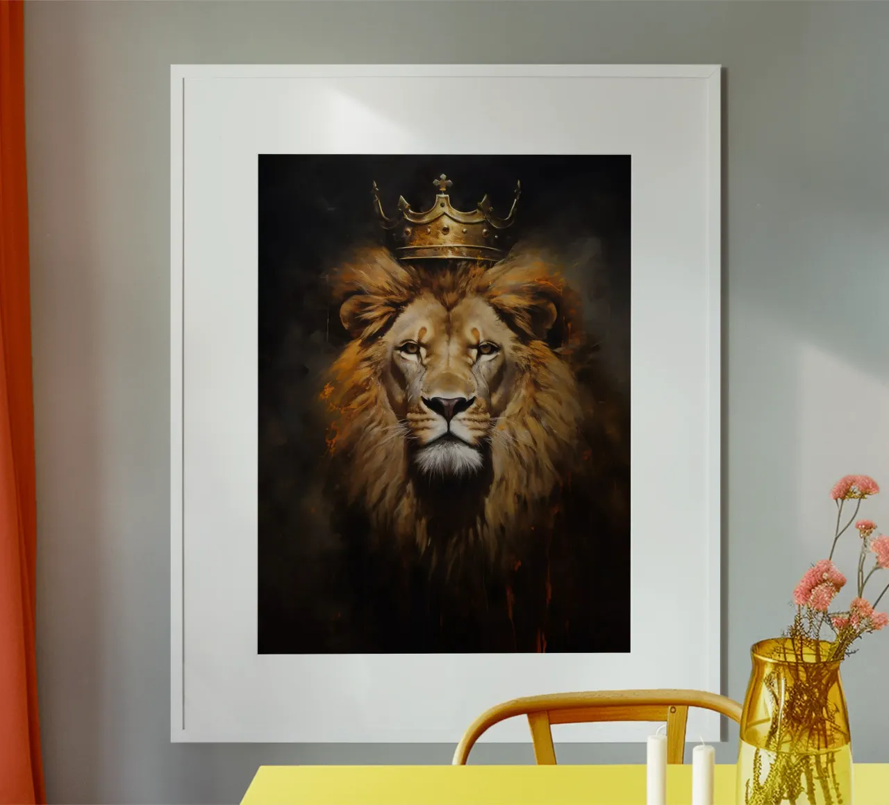 Lion King Crown 2 hahnemühle by Mateo
