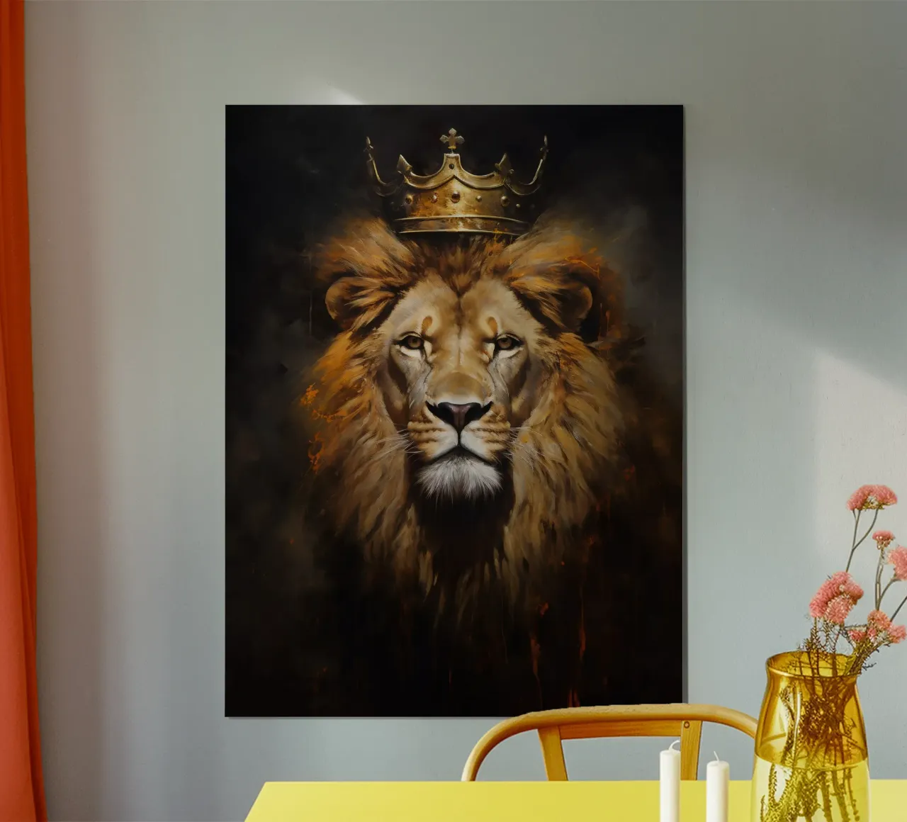 Lion King Crown 2 hahnemühle by Mateo