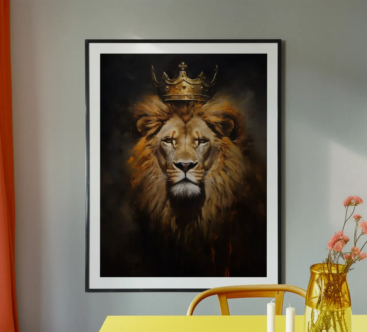Lion King Crown 2 hahnemühle by Mateo