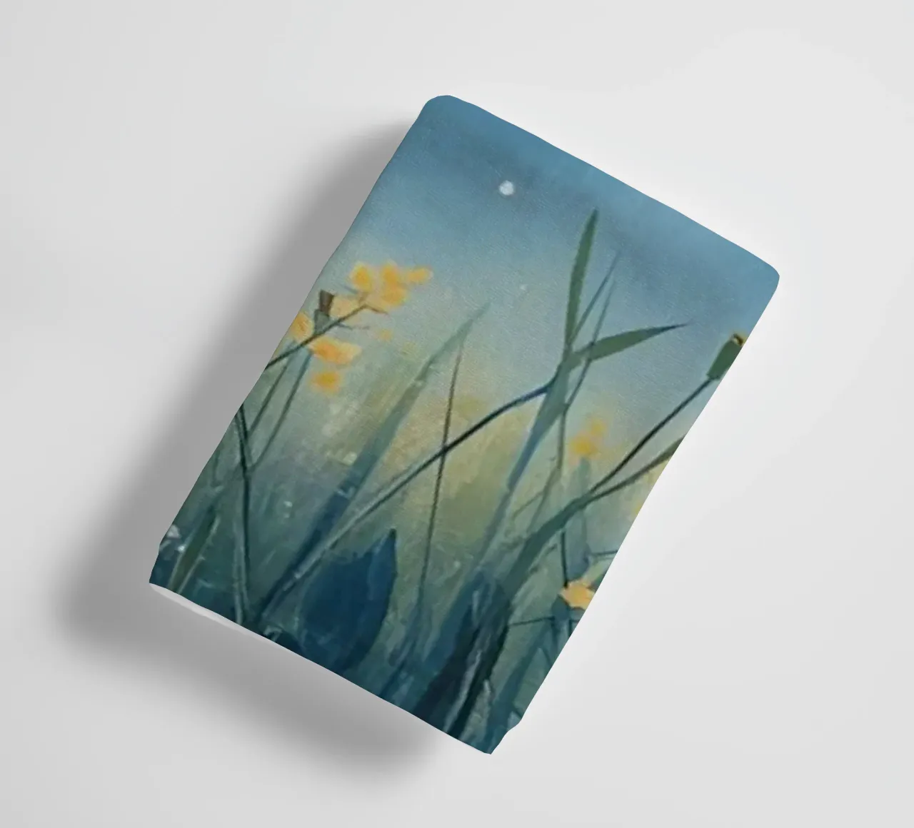 Cielo notturno con fiori selvatici asciugamano da bagno da DesignDoodle