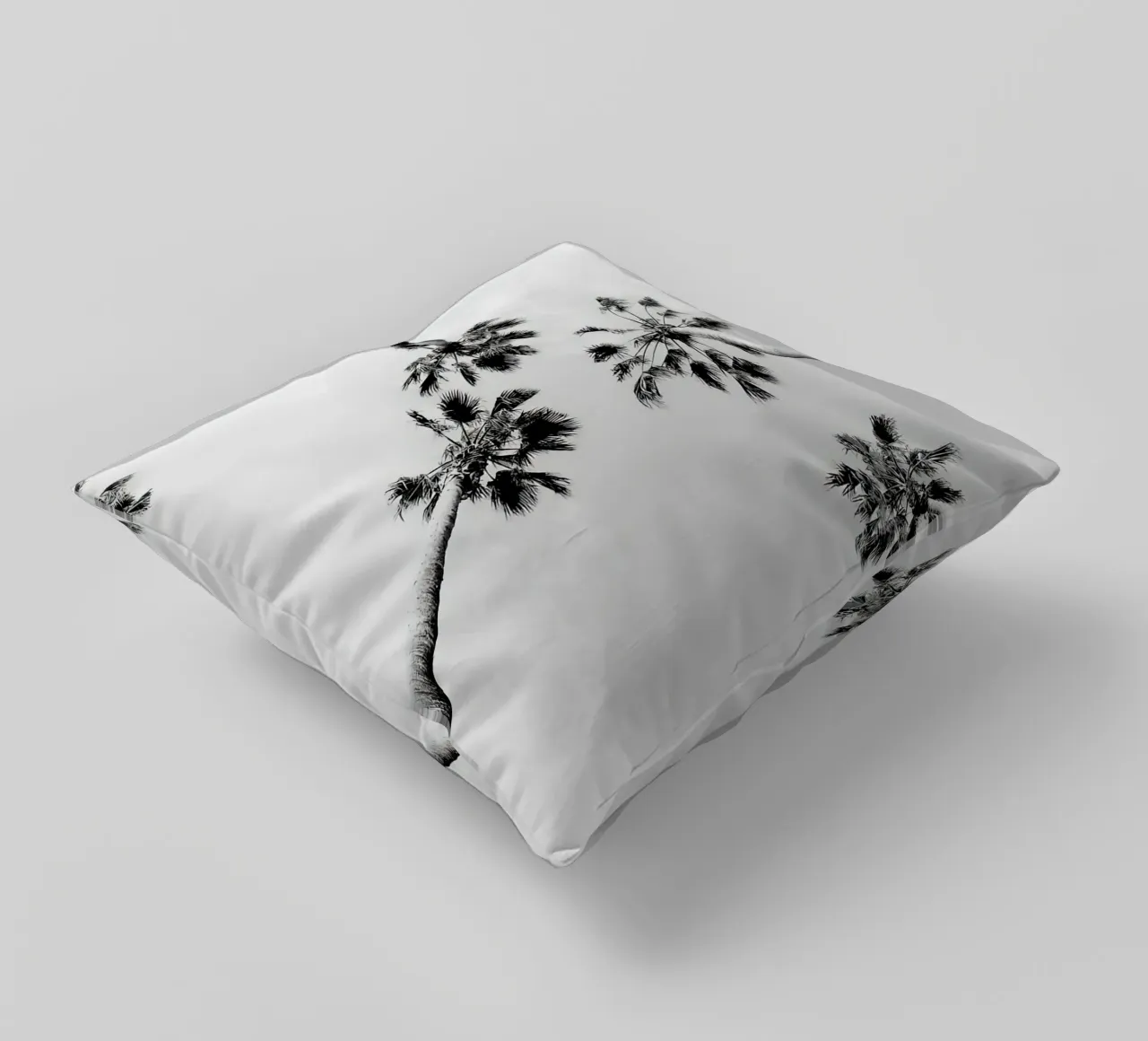 Palme in bianco e nero cuscino da Black And White