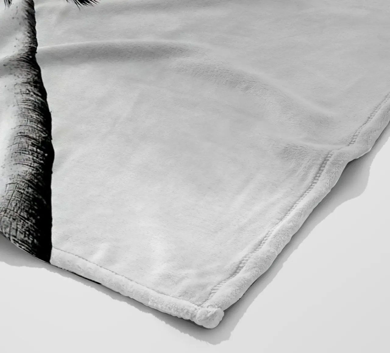 Palme in bianco e nero coperta in pile da Black And White