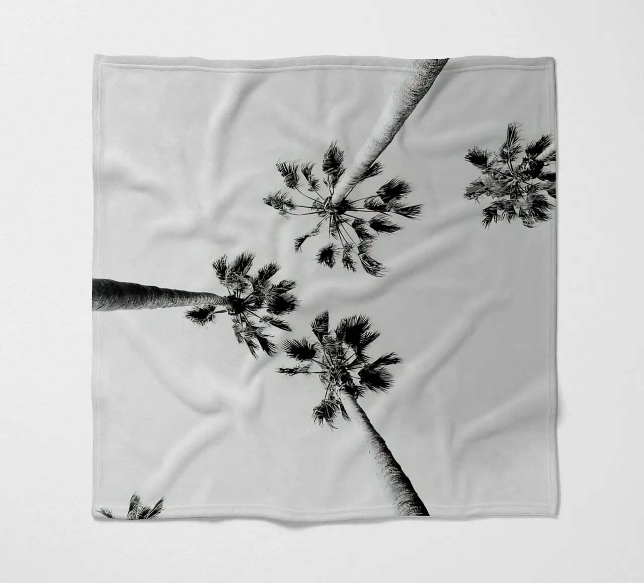 Palme in bianco e nero coperta in pile da Black And White