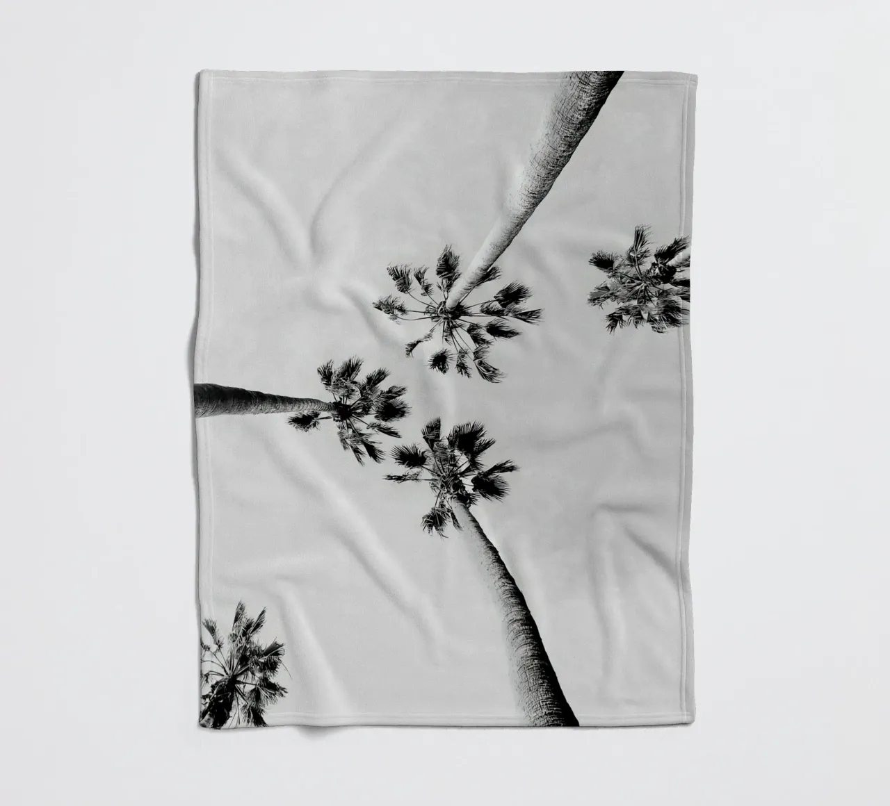 Palme in bianco e nero coperta in pile da Black And White