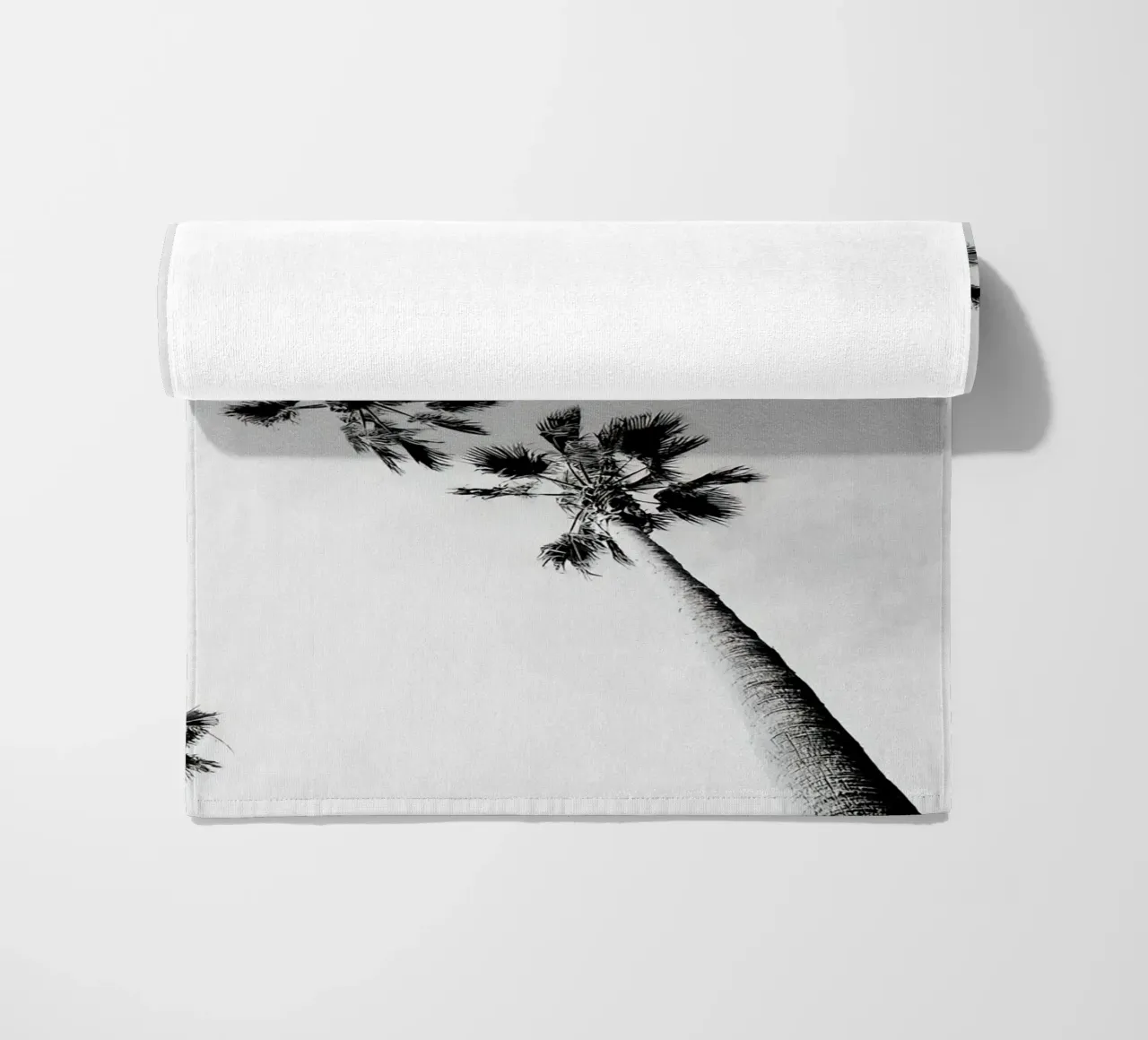 Palme in bianco e nero telo mare da Black And White