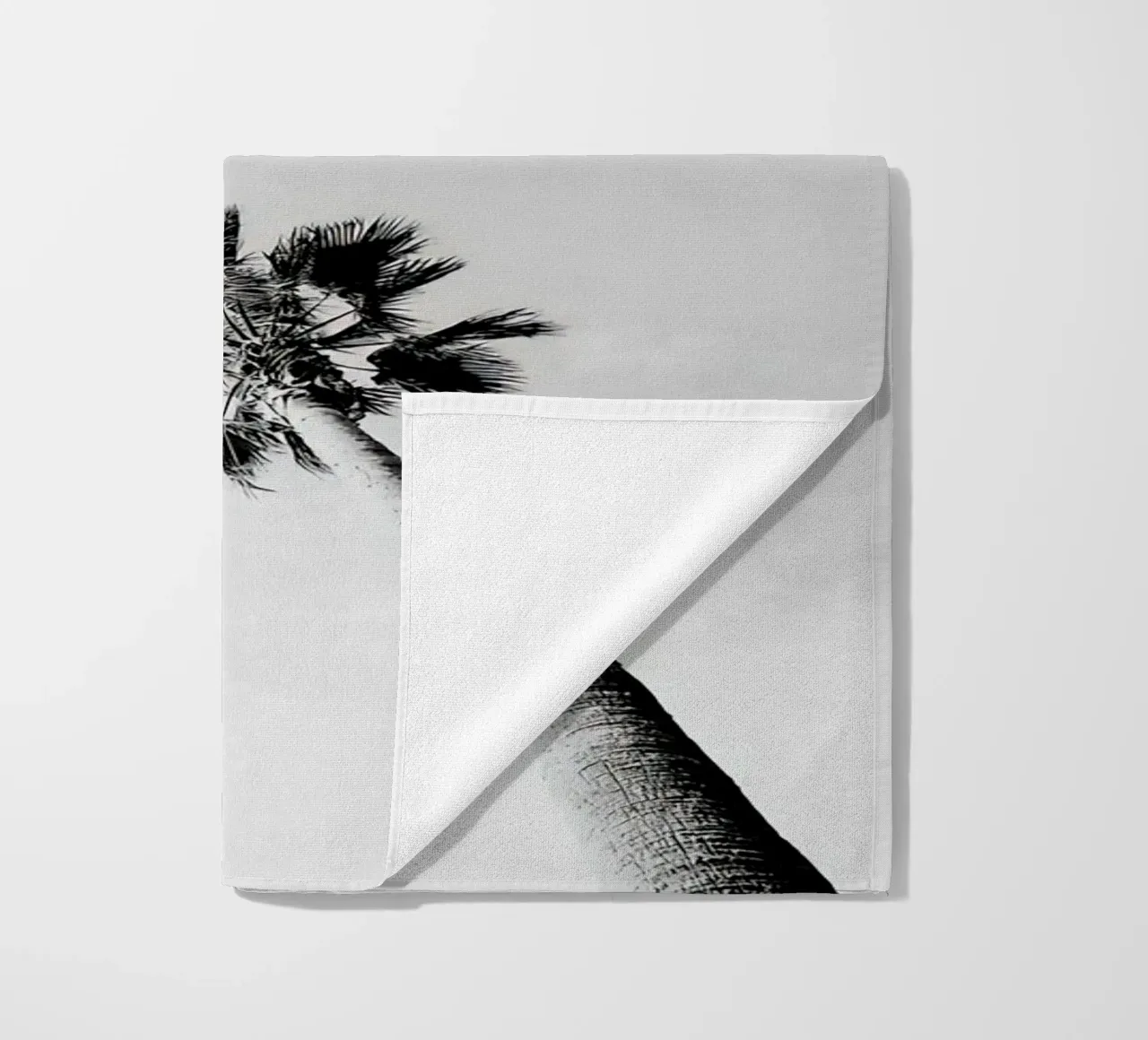 Palme in bianco e nero telo mare da Black And White