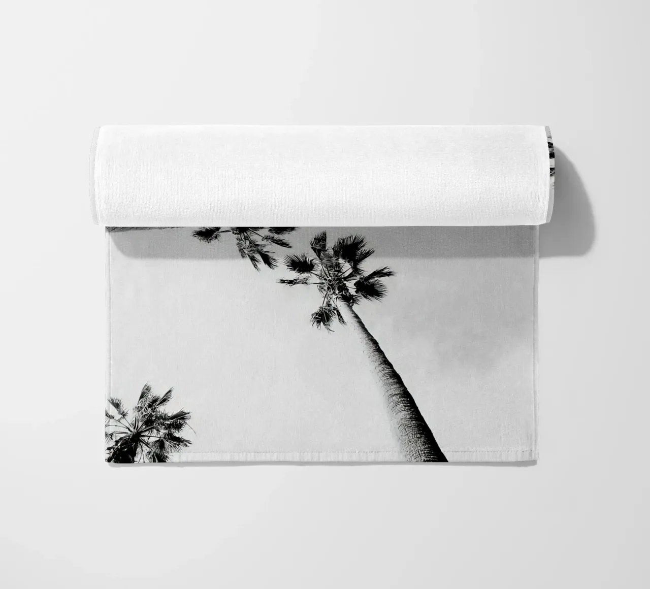 Palme in bianco e nero telo mare da Black And White