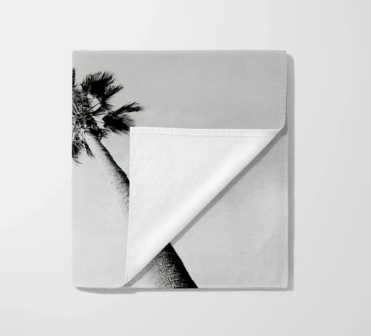 Palme in bianco e nero telo mare da Black And White
