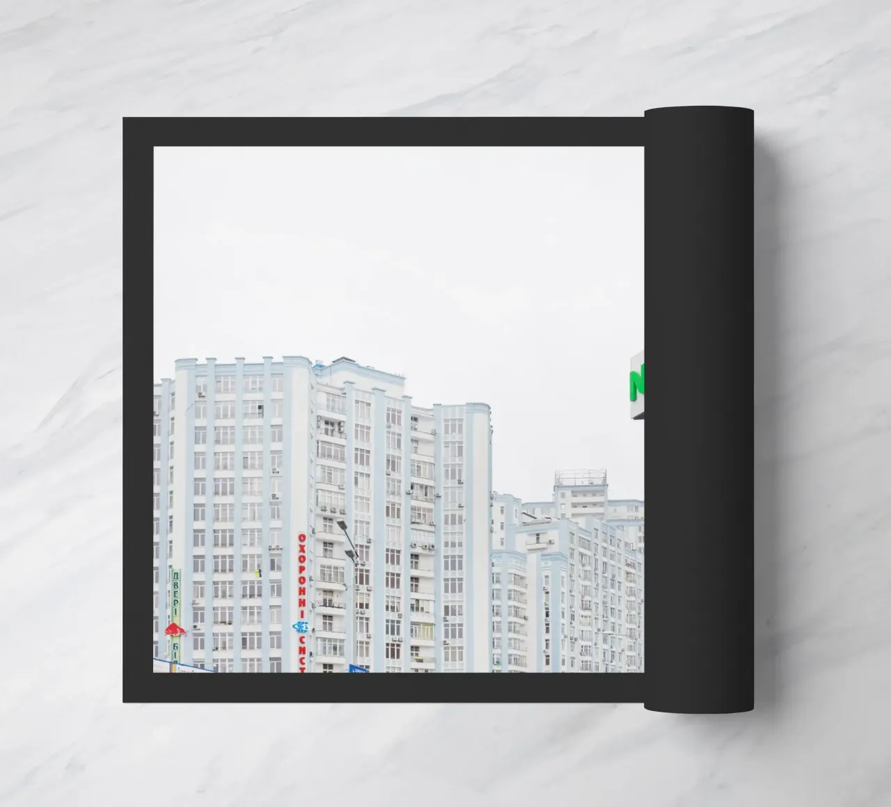 Edifici alti Kyiv, Ucraina zerbino da fotokunst