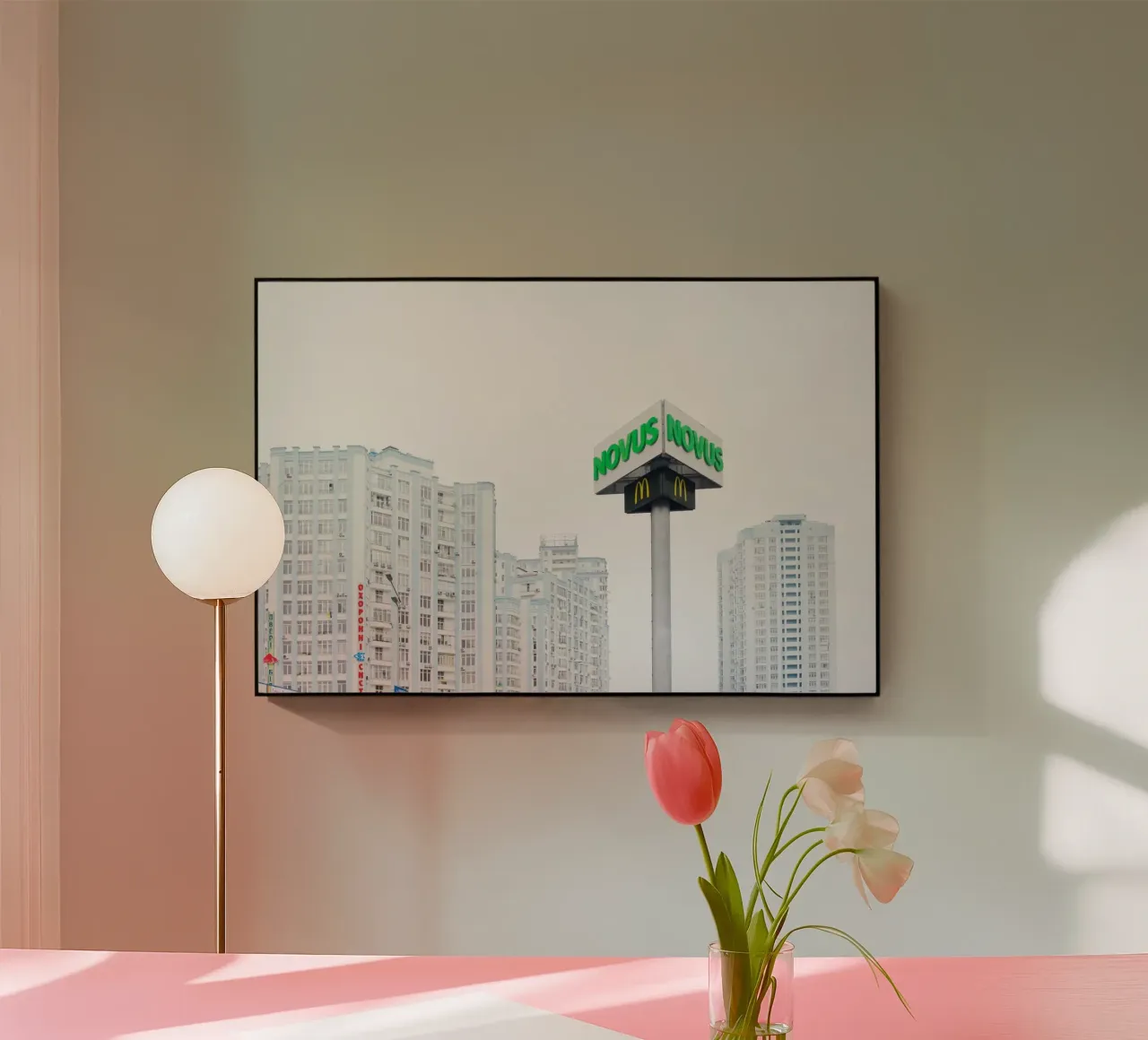 Edifici alti Kyiv, Ucraina plexiglass da fotokunst