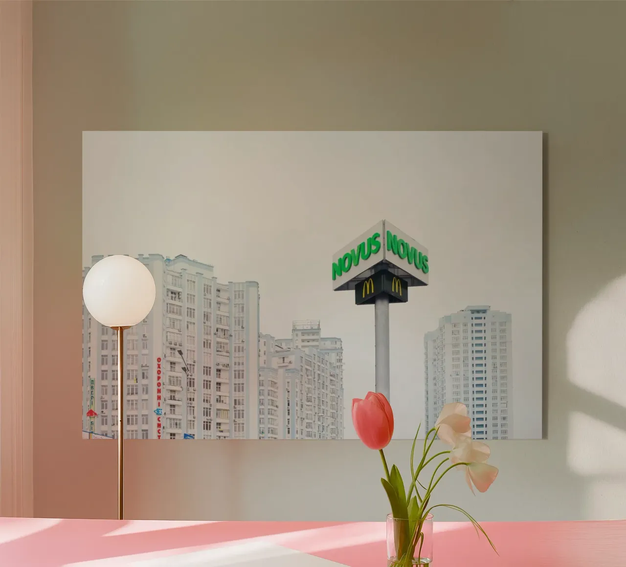 Edifici alti Kyiv, Ucraina plexiglass da fotokunst