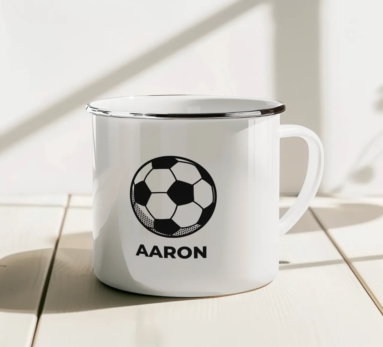 Soccer tazza in smalto da we line studio - design