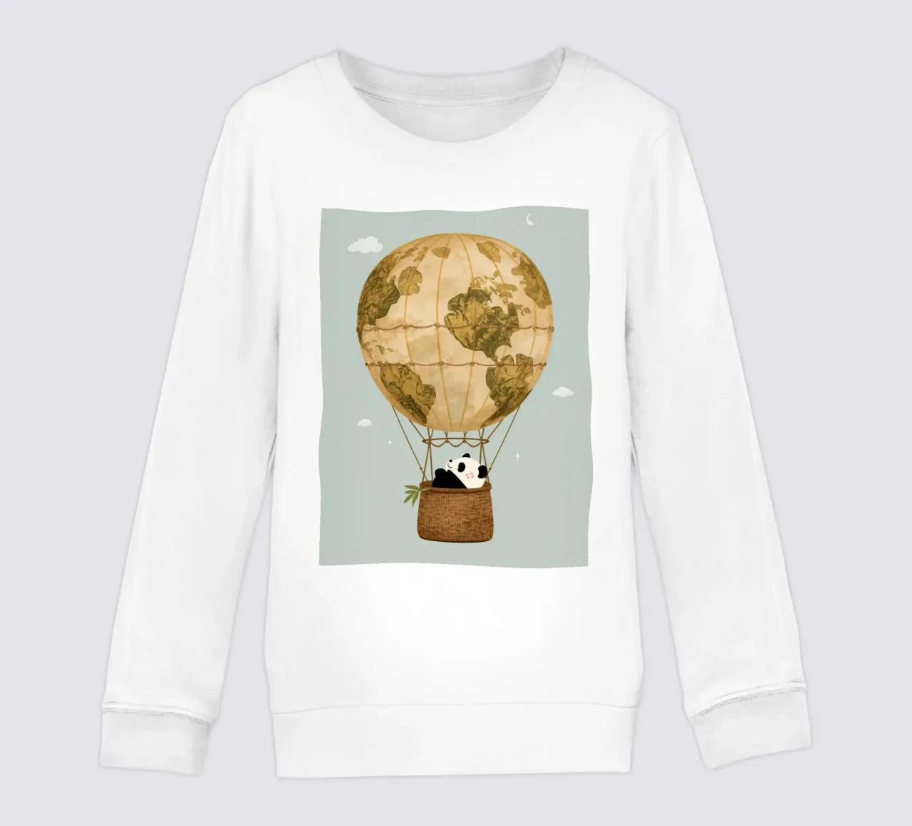 Panda carino in mongolfiera Globe felpa bambino da DesignDoodle