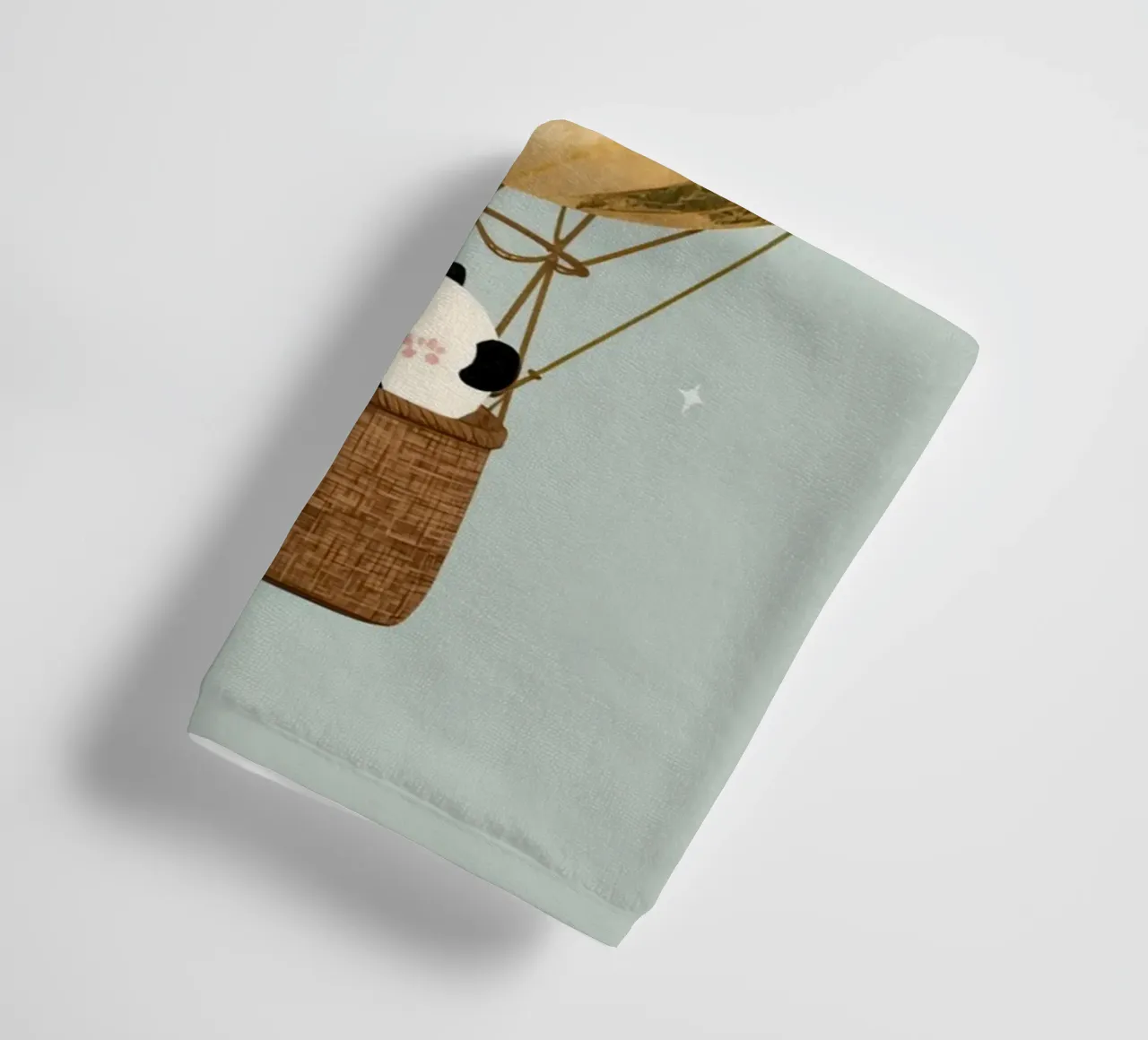 Panda carino in mongolfiera Globe asciugamano da bagno da DesignDoodle