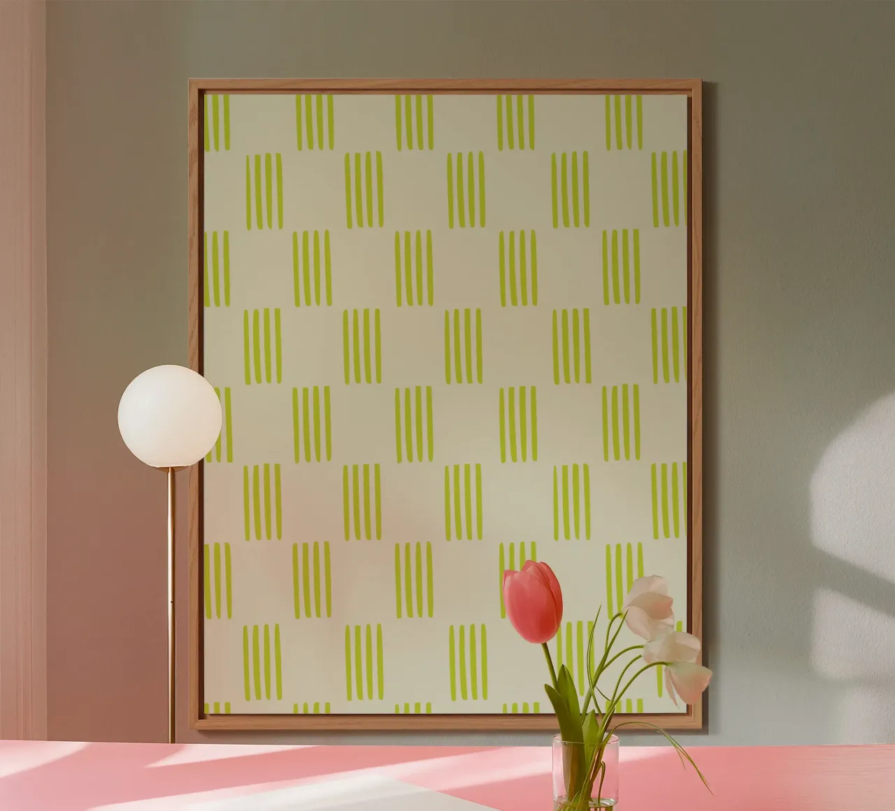 Metro chartreuse alluminio dibond da Little Dean