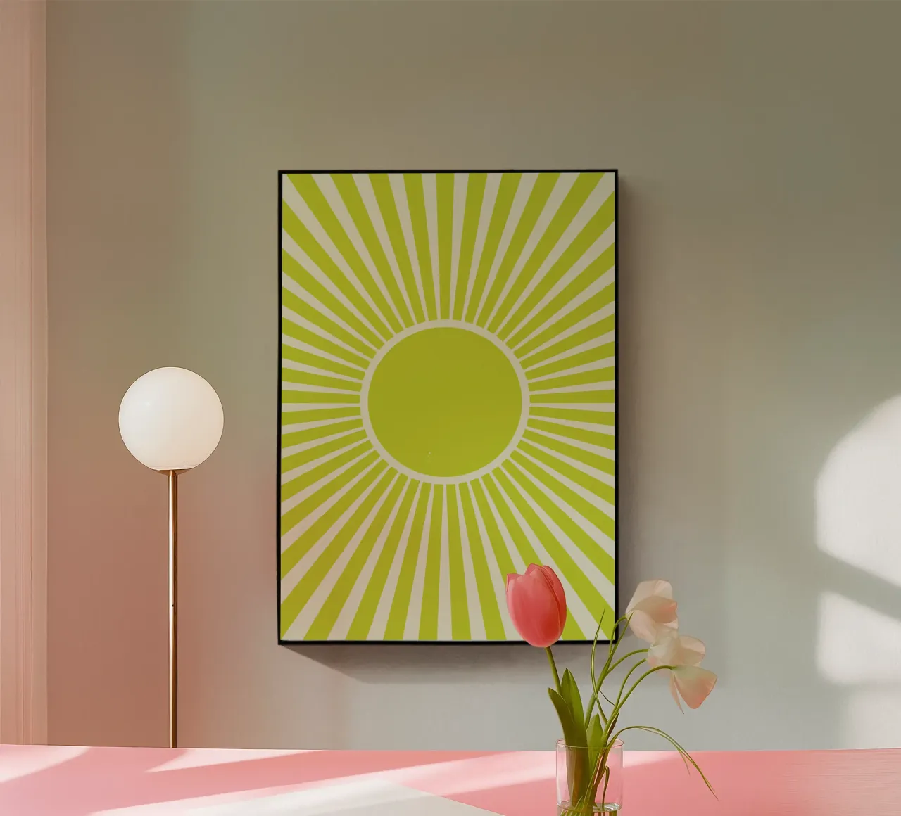 Raggio di sole chartreuse plexiglass da Little Dean