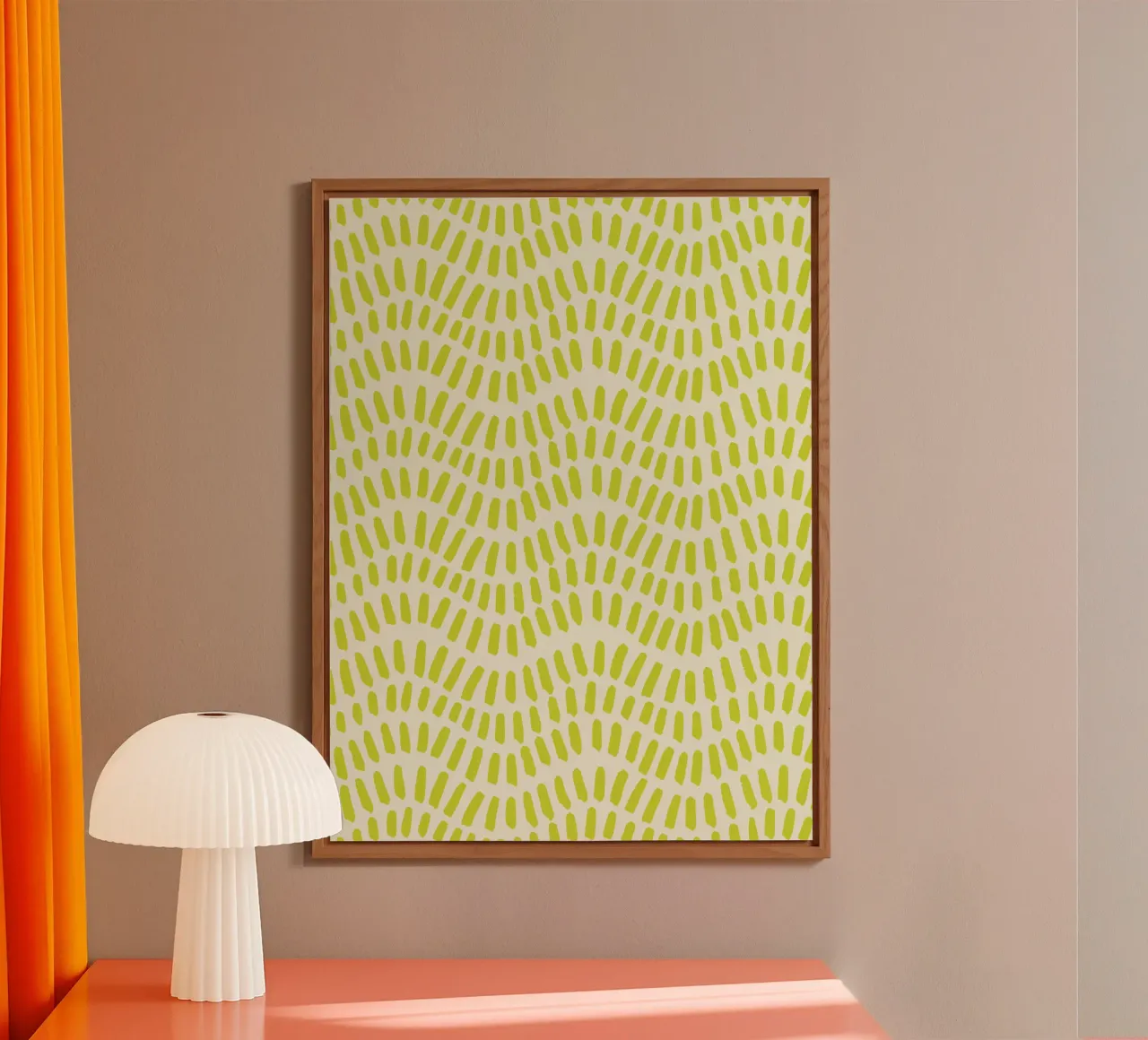 Punto fiore chartreuse alluminio dibond da Little Dean