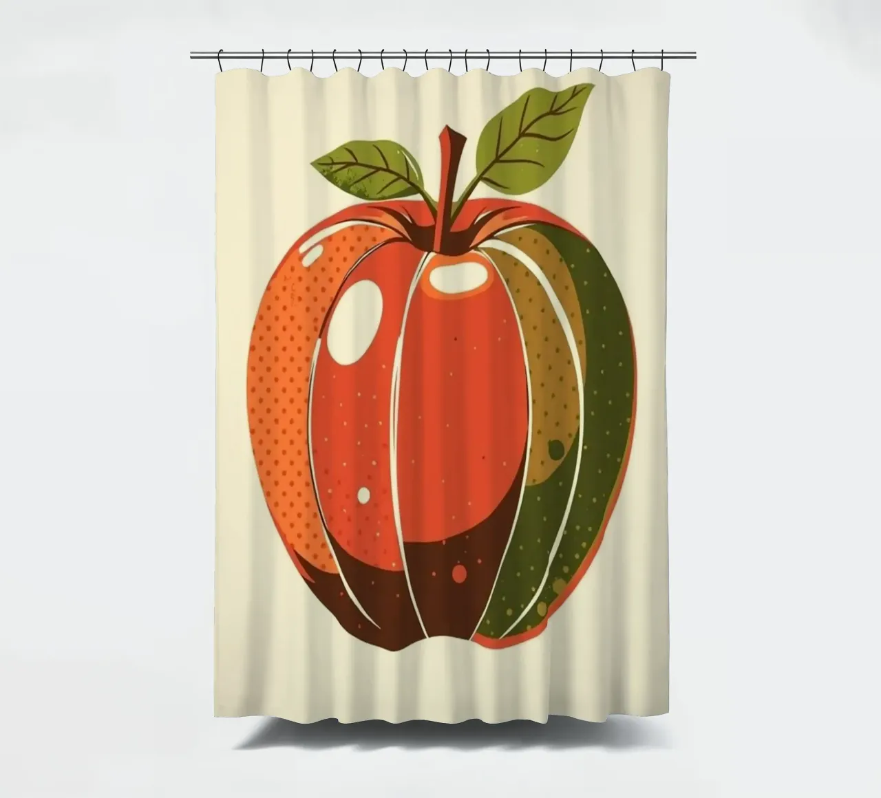 Abstrakte Herbst Apfelernte Duschvorhang von Artistic-shop