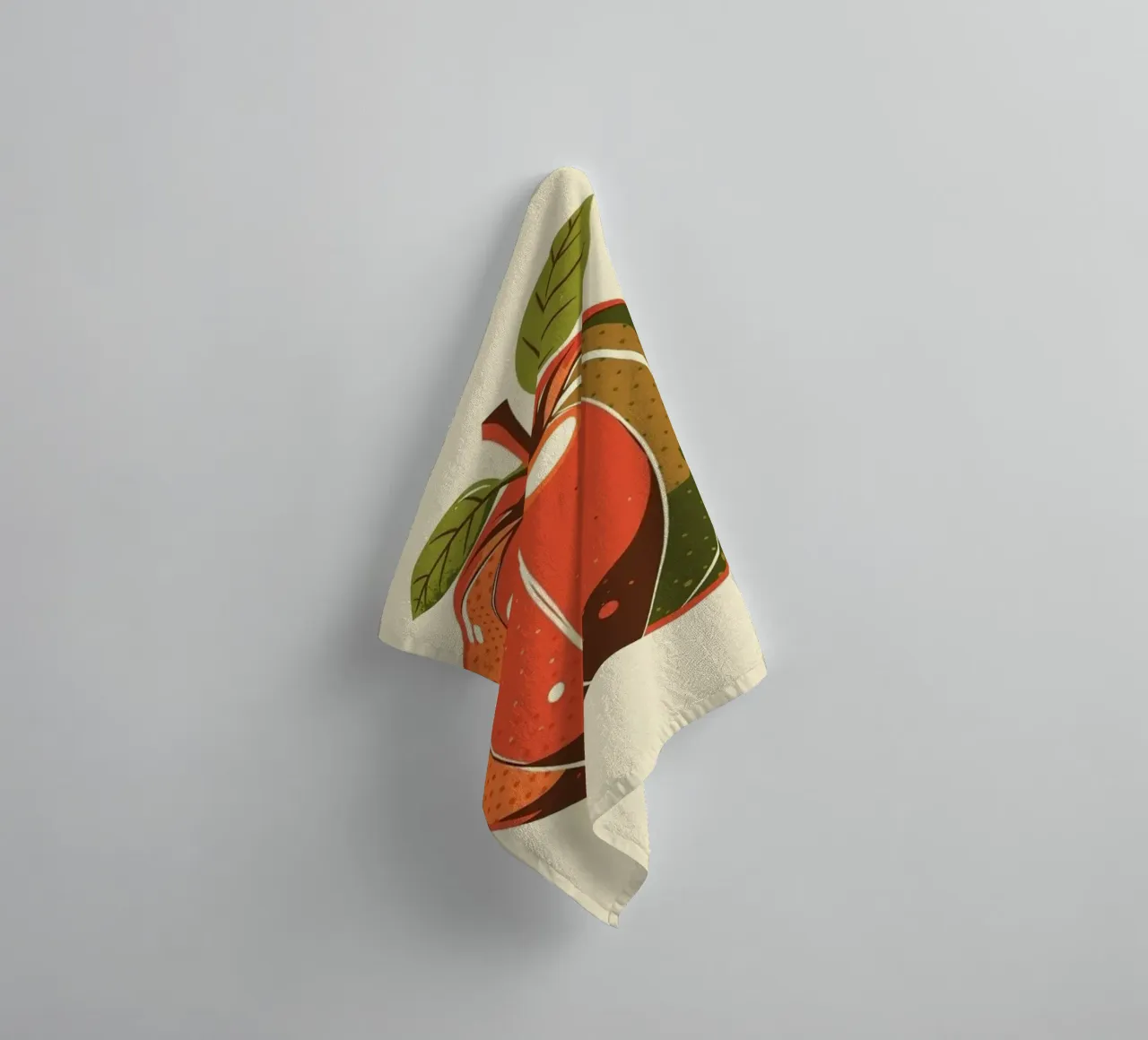 Abstrakte Herbst Apfelernte Handtuch von Artistic-shop