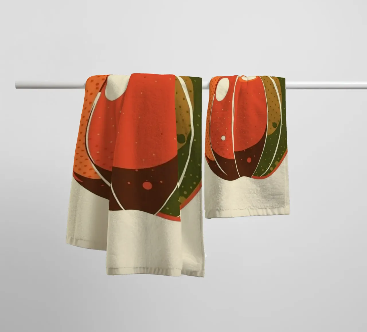 Abstrakte Herbst Apfelernte Handtuch von Artistic-shop