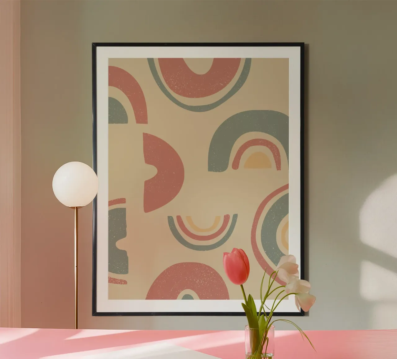 Retro pie pattern poster by Little Dean