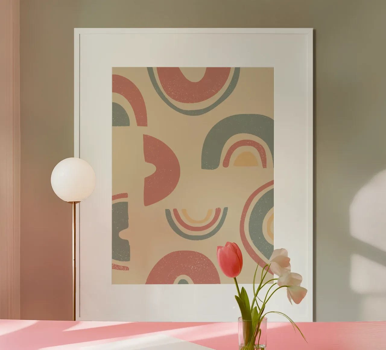 Retro pie pattern poster by Little Dean