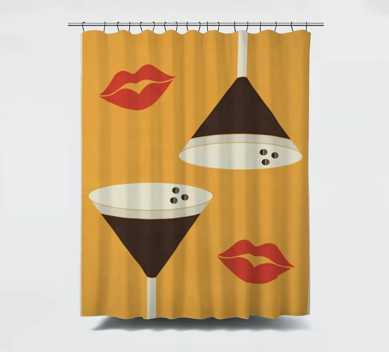 Bere caffè caldo tenda da doccia da Cocktail Drink