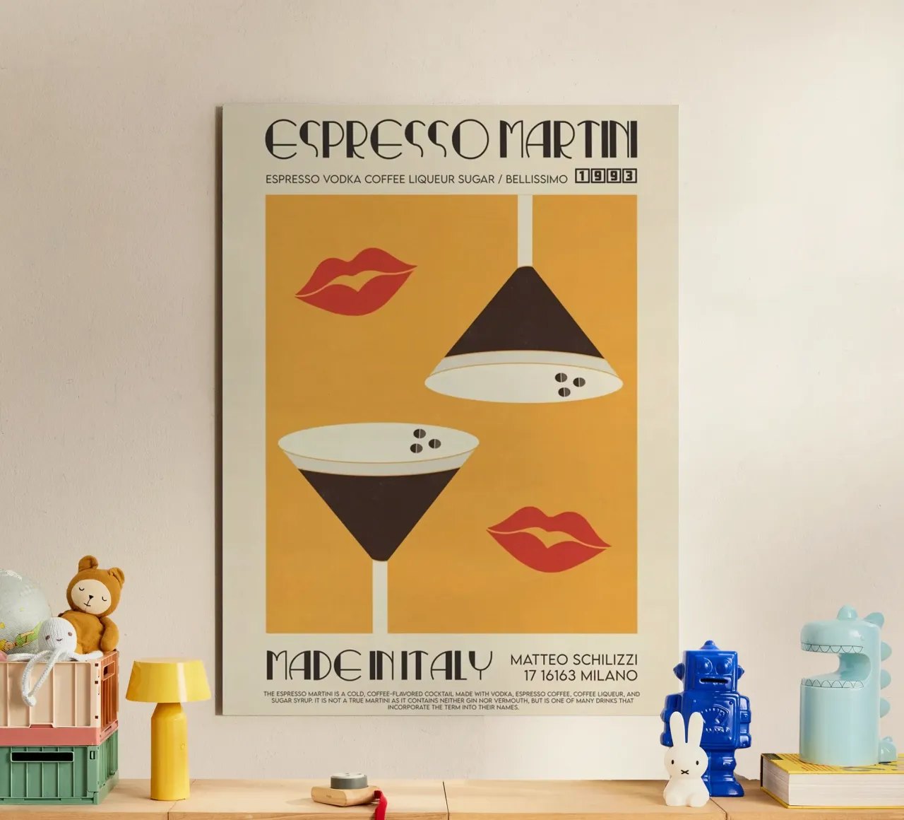 Bere caffè caldo alluminio dibond da Cocktail Drink