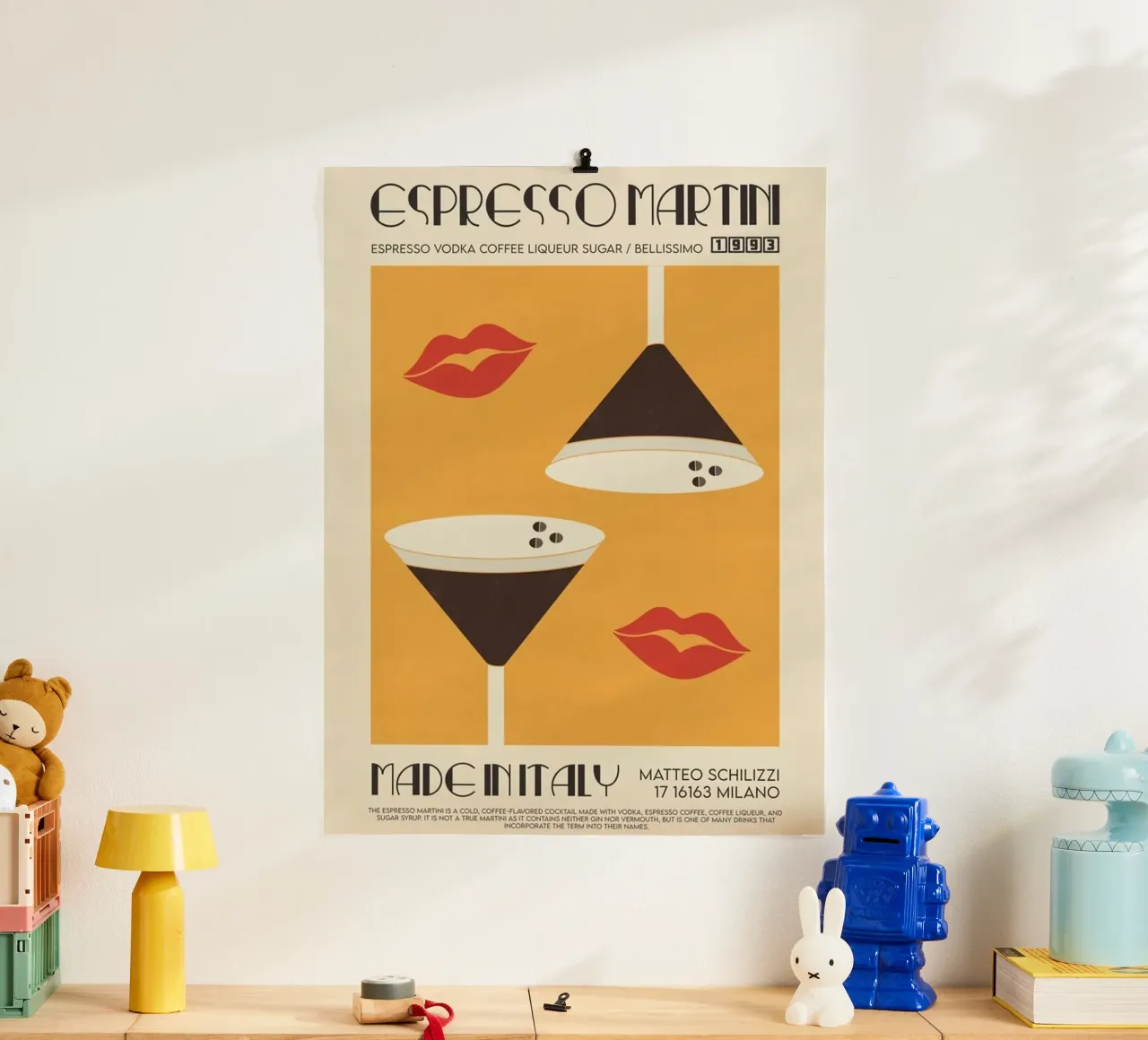 Bere caffè caldo poster da Cocktail Drink