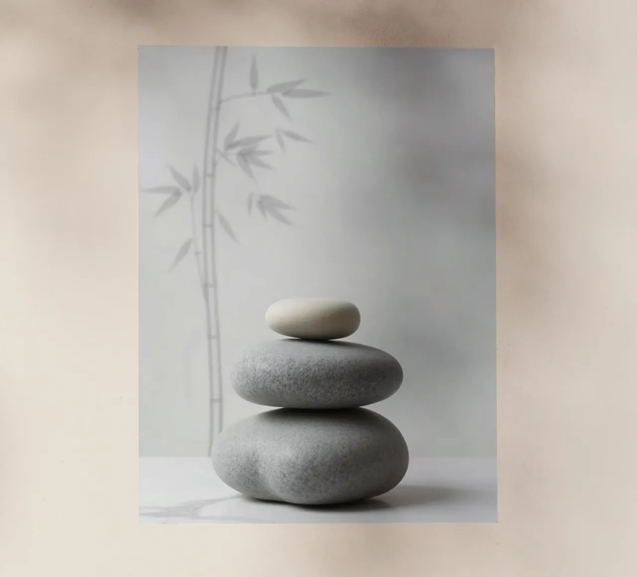 Serenità Zen: Una composizione minimalista pellicola backlit da Artistic-shop