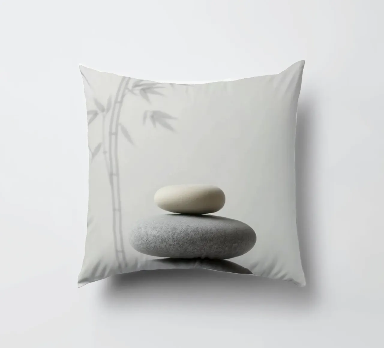Serenità Zen: Una composizione minimalista cuscino da Artistic-shop