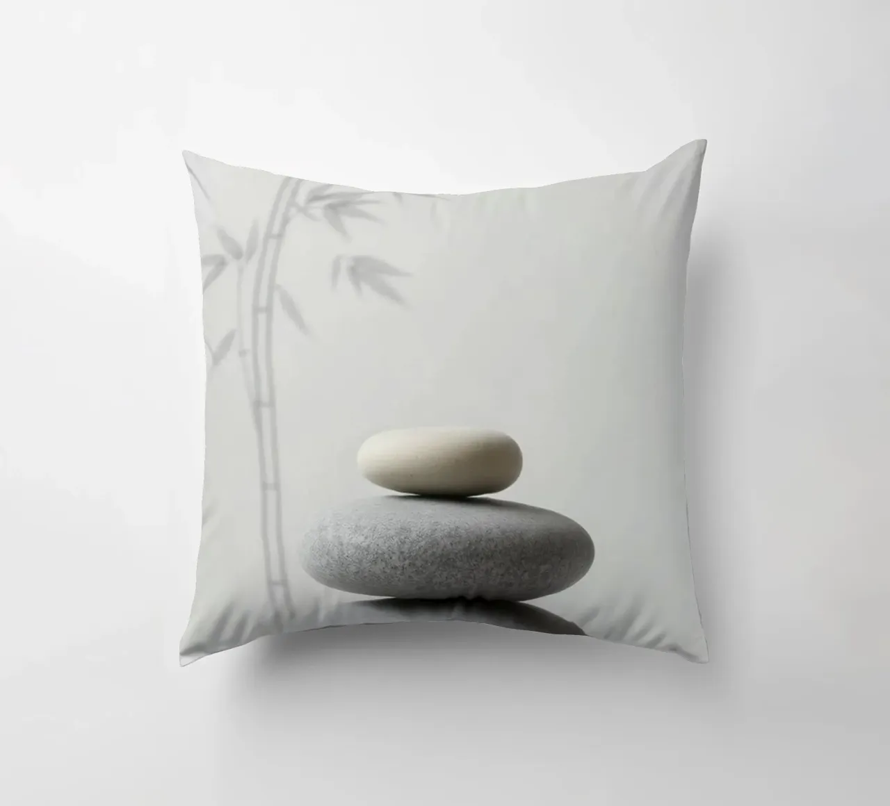 Serenità Zen: Una composizione minimalista cuscino da Artistic-shop