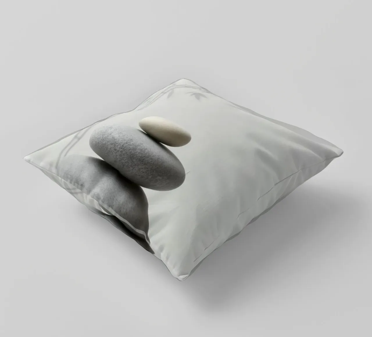 Serenità Zen: Una composizione minimalista cuscino da Artistic-shop