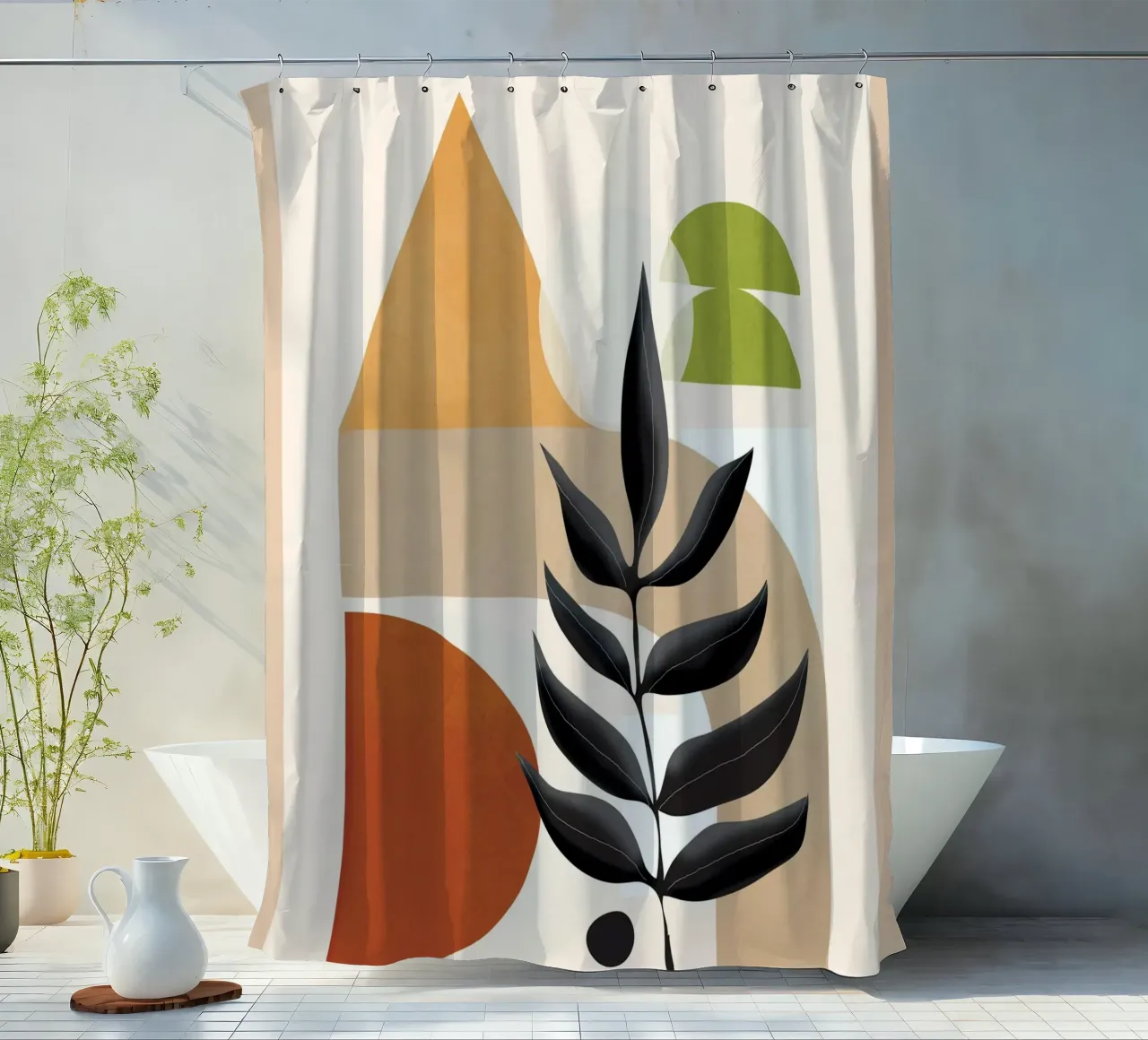 Soft Shapes 13 tenda da doccia da cityart