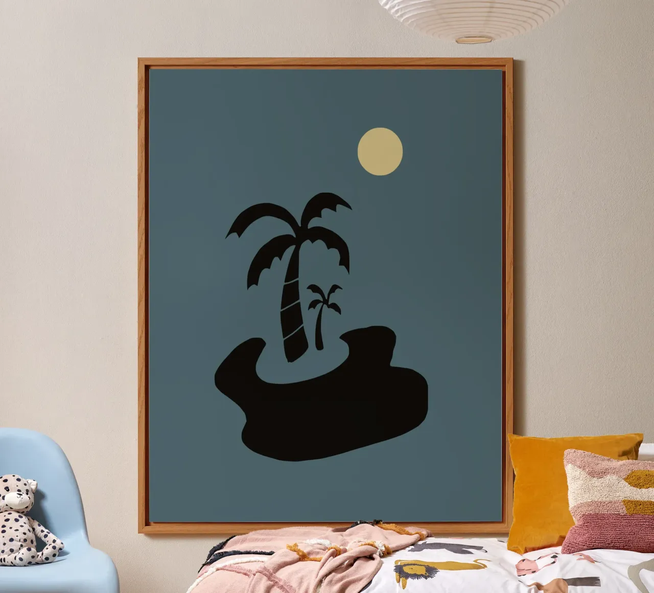 Notte su una piccola isola alluminio dibond da Little Dean