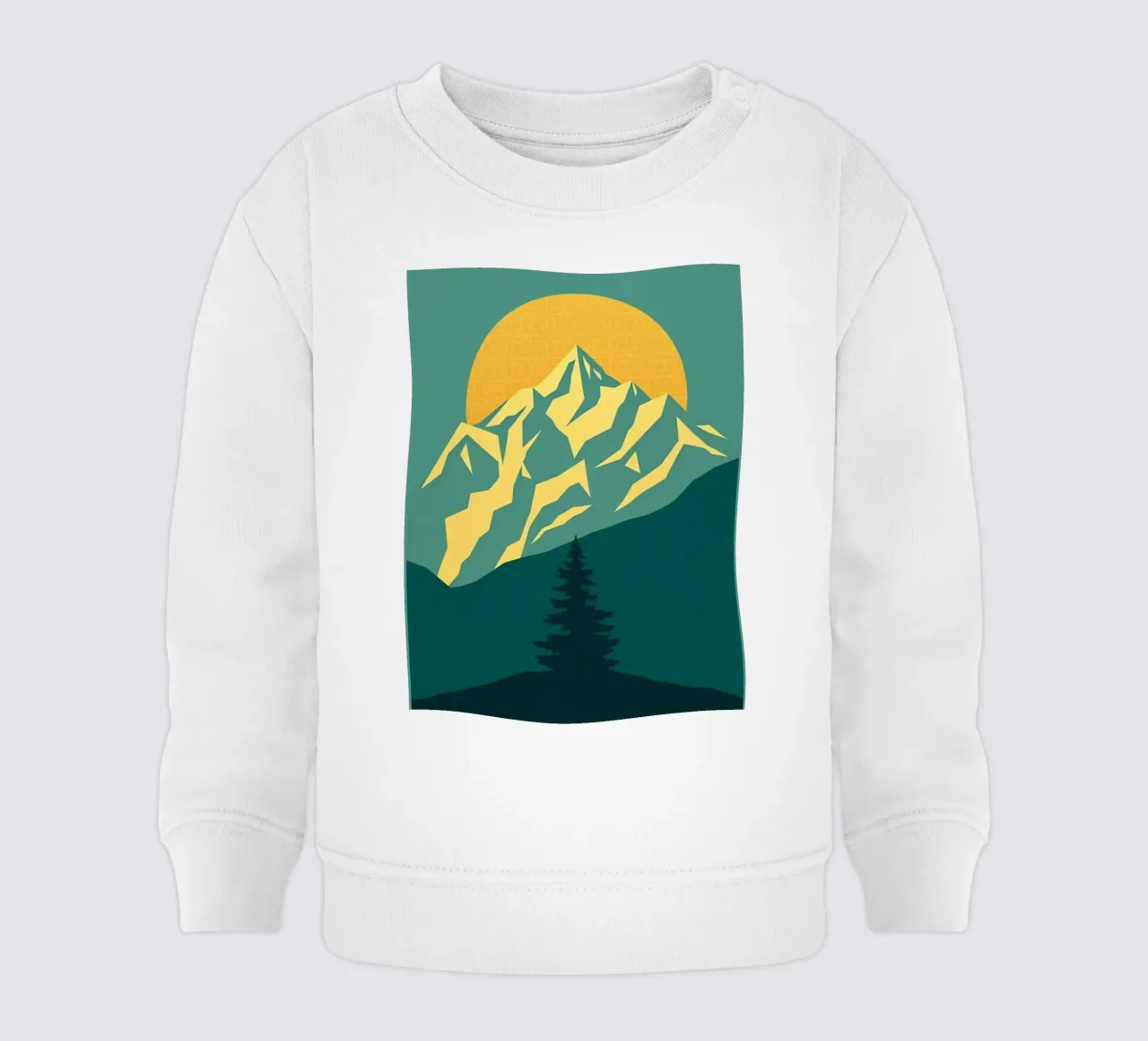 Vertice radioso: Un'alba geometrica felpa neonato da Artistic-shop