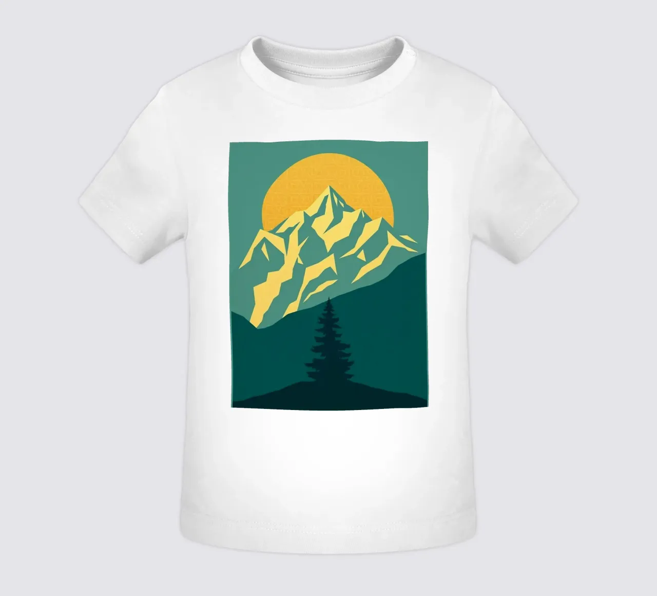 Vertice radioso: Un'alba geometrica maglietta neonato da Artistic-shop