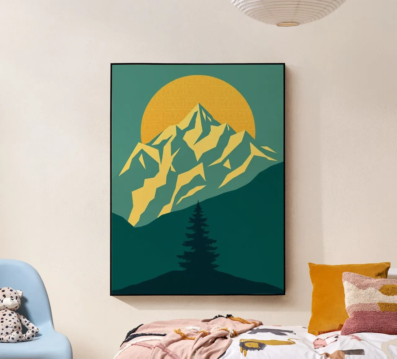 Vertice radioso: Un'alba geometrica plexiglass da Artistic-shop