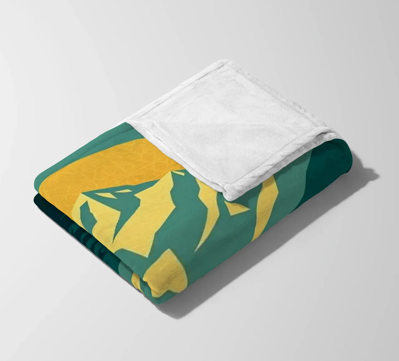 Vertice radioso: Un'alba geometrica coperta in pile da Artistic-shop
