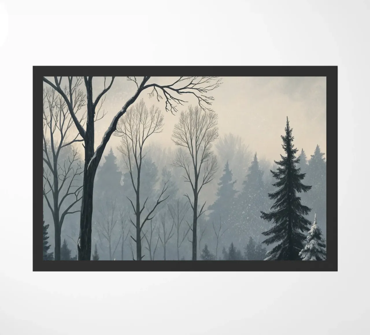 Serenità nel freddo: Un tranquillo sentiero invernale zerbino da Artistic-shop