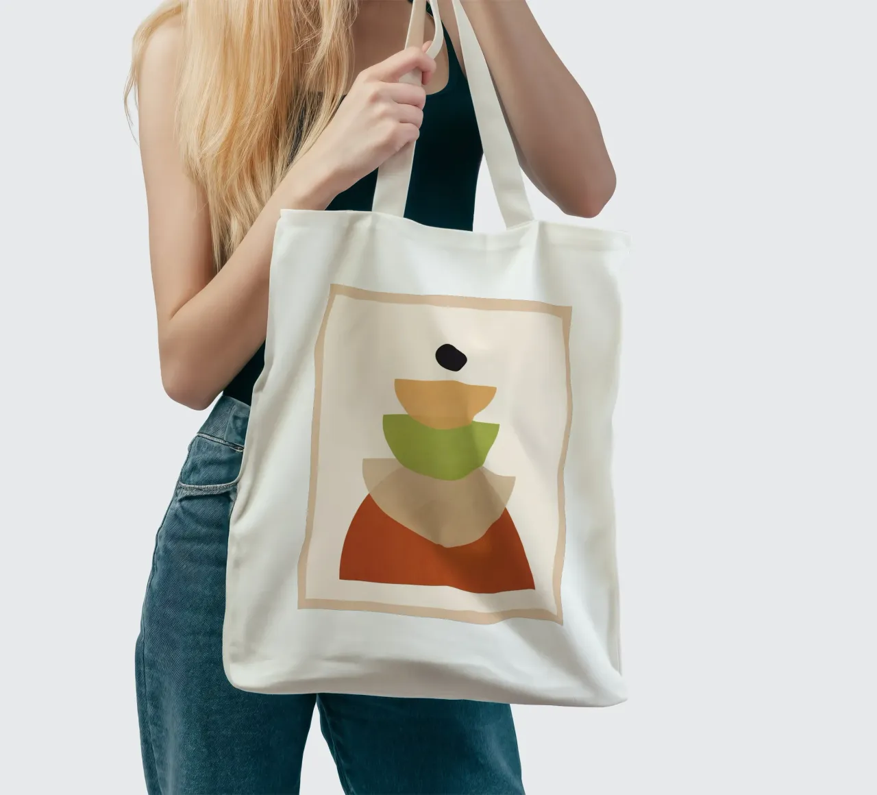 Soft Shapes 17 borsa in juta da cityart