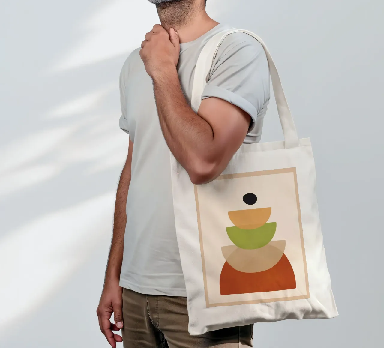 Soft Shapes 17 borsa in juta da cityart
