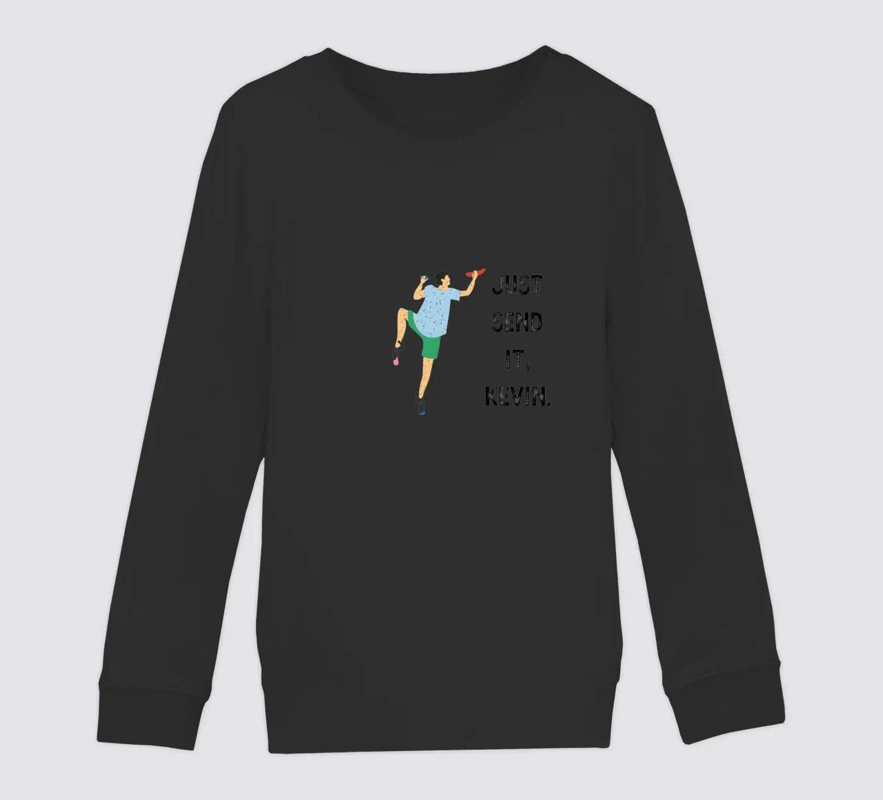 Just send it, Kevin felpa bambino da justclimberthings