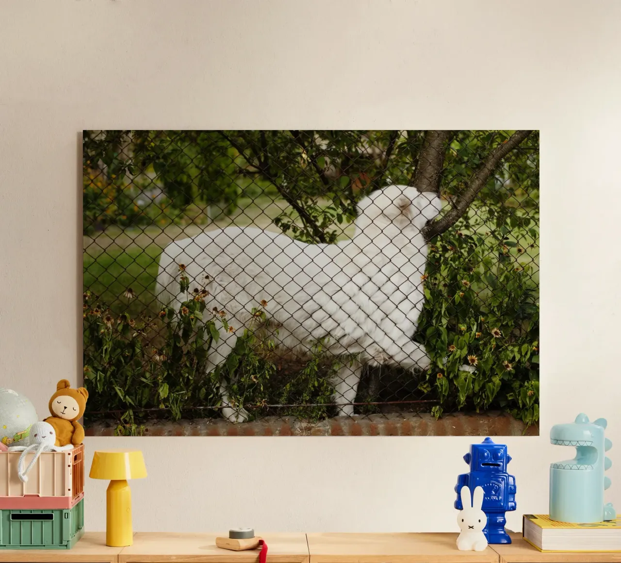 Cane in Ucraina plexiglass da fotokunst