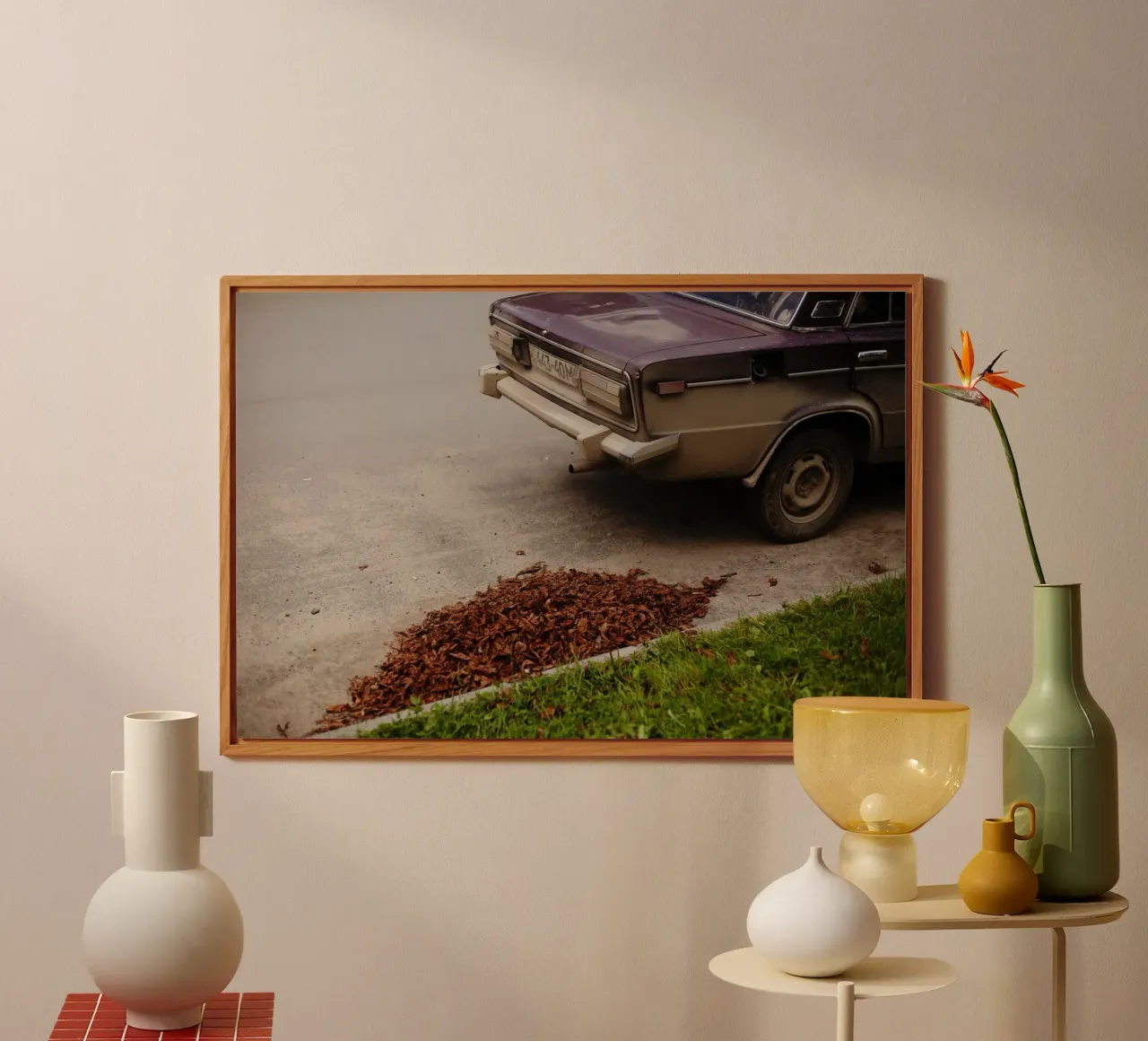 Auto d'epoca, Karparten, Ucraina alluminio dibond da Simon Koy