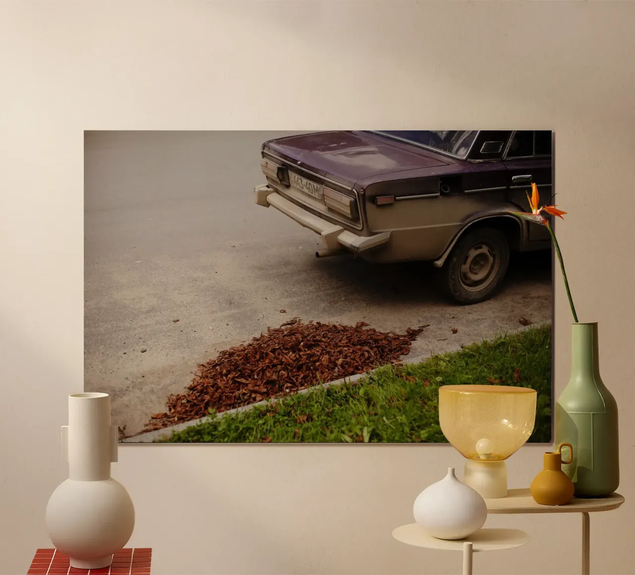 Auto d'epoca, Karparten, Ucraina carta hahnemühle da Simon Koy
