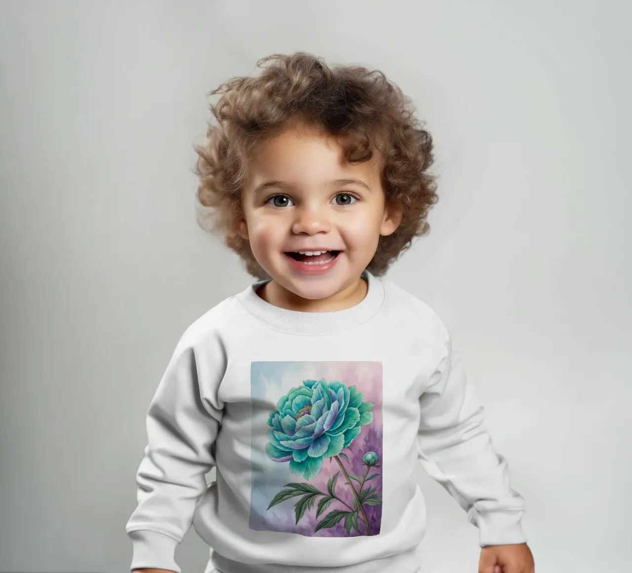 Il sogno del pavone felpa neonato da Artistic-shop