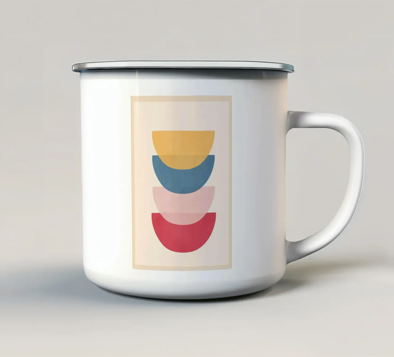 Soft Shapes 20 emaille mok van cityart