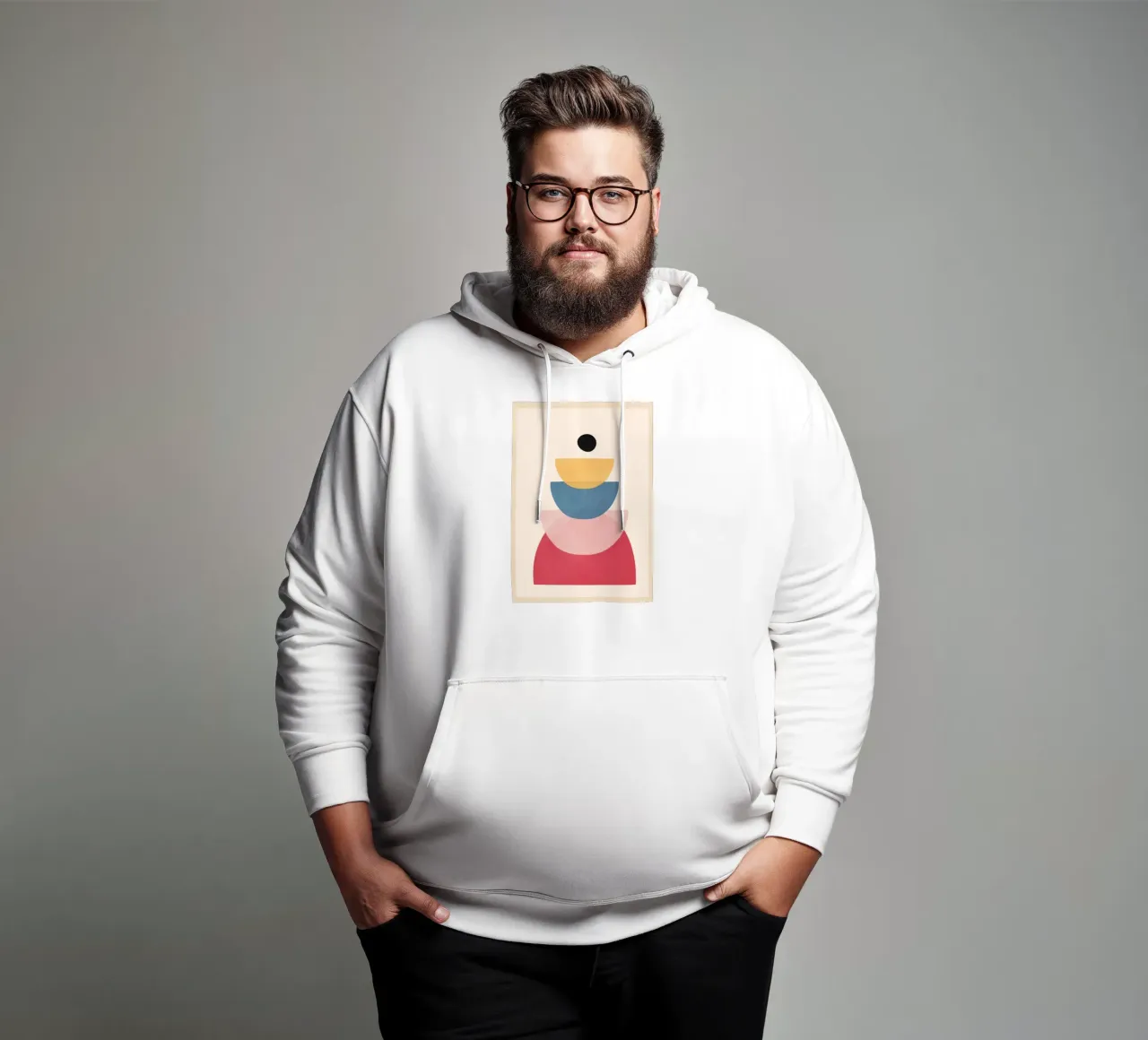Soft Shapes 21 felpa con cappuccio da cityart