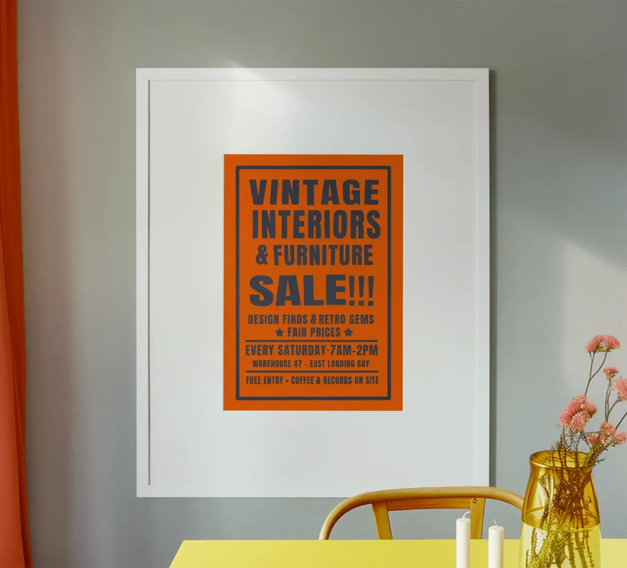 Vintage Interiors Market poster de Jonas Loose